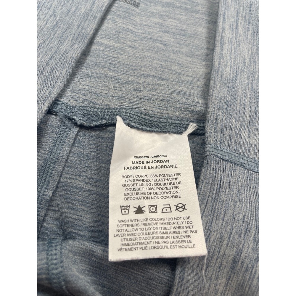 Nike Dri-FIT Womens XL Blue Heathered Ruched Ankle‎ High Rise Training Leggings - Picture 3 of 5